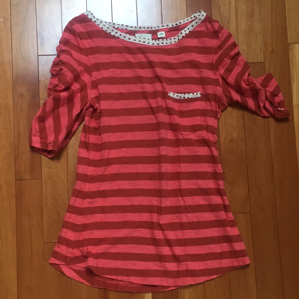 Postmark S Pink Striped Top